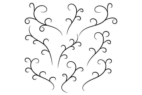Download Line Art Floral Design Elements - Art Collection