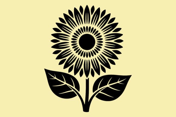Download Decorative Sunflower Silhouette Art - Art Collection