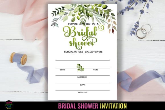 Download Bridal Shower Party Invitations Template - Art Collection