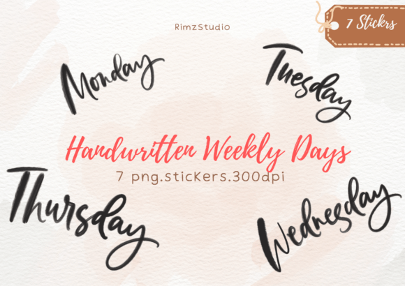 Download Weekly Planner Days Clipart Png Graphic - Art Collection