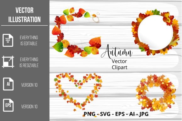 Download Autumn Floral Vector Clipart - Art Collection