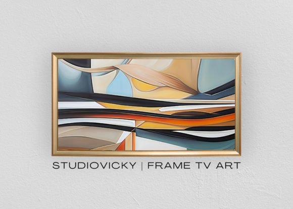 Download Frame TV Modern Abstract Geometric Art - Art Collection