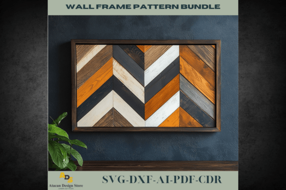 Download Rustic Chevron Wood Wall Art Pattern 738 - Art Collection