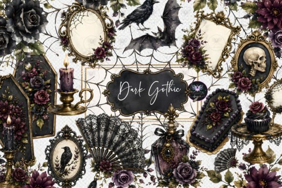 Download Dark Gothic Halloween Clipart - Art Collection