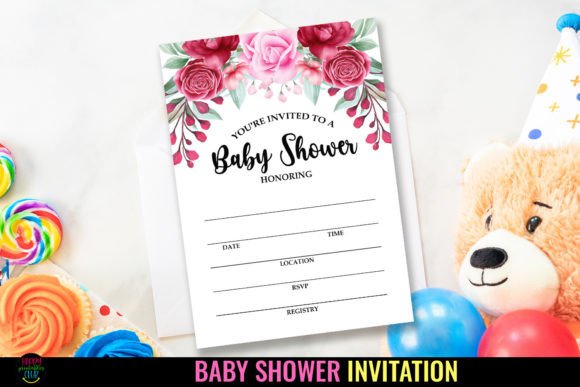 Download Baby Shower Party Invitations I Template - Art Collection