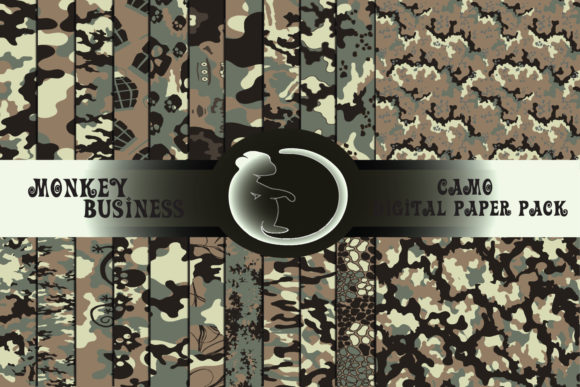 Download Digital Paper Pack, 22 Camo Prints - Prints Collection