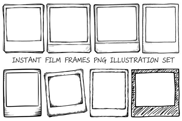 Download Instant Film Frames PNG Clipart Bundle - Art Collection