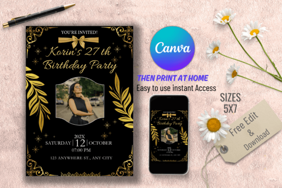 Download Digital Birthday Party Invitations - Art Collection
