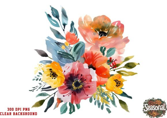 Download Mother's Day Flowers Sublimation Clipart - Art Collection