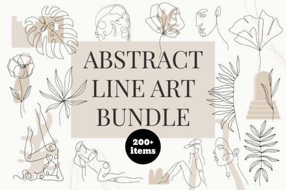 Download Abstract  Line Art Bundle - Art Collection