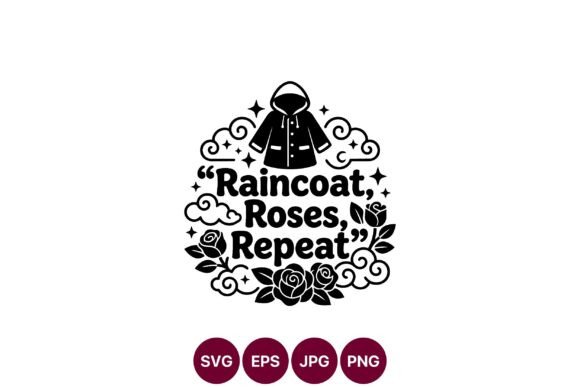 Download Raincoat Roses Repeat Floral Vector Art - Art Collection