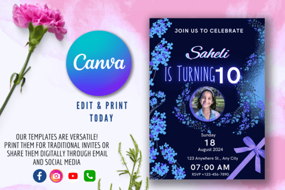 Download Digital Birthday Party Invitations - Art Collection