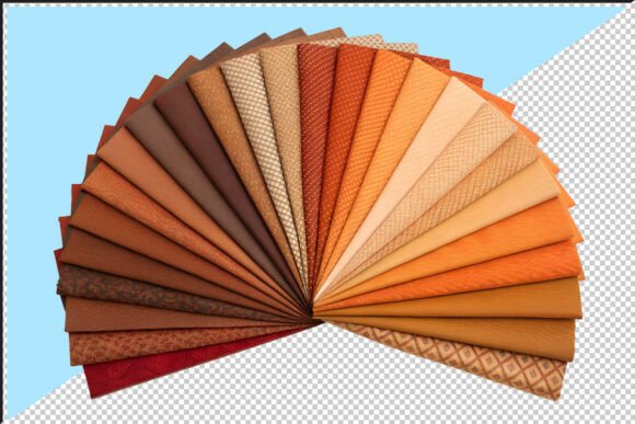 Download Fabric Swatches in Earthy Tones PNG - Art Collection