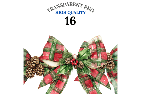 Download 16 Christmas Bows Clipart - Art Collection