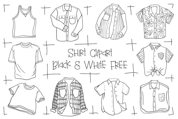 Download Shirt Clipart Black &amp; White Free - Art Collection