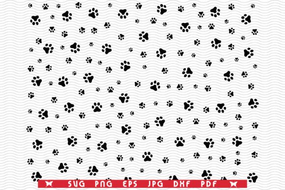 Download SVG Dog Footprints, Seamless Wallpaper - Prints Collection