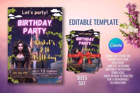 Download Digital Birthday Party Invitations - Art Collection