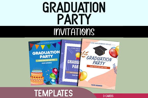 Download Editable Graduation Party Invitations - Art Collection