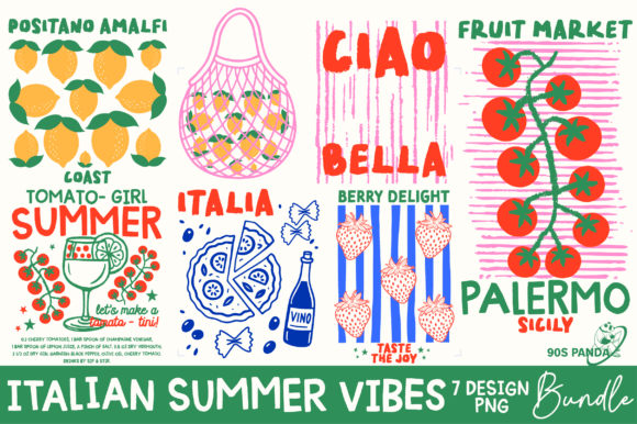 Download Italian Summer Vibes Art PNG Bundle - Art Collection