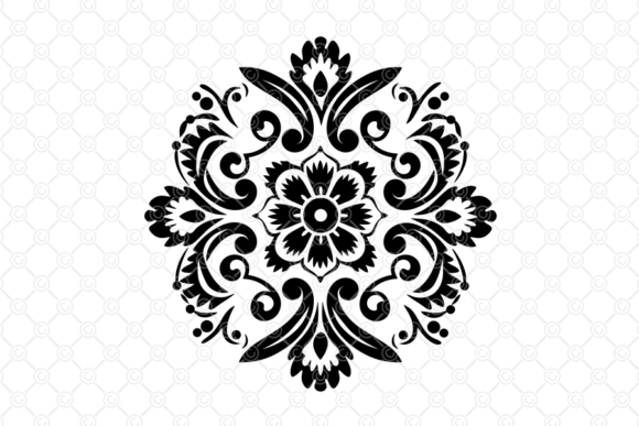 Download Indian Rangoli SVG, Decorative Art, 076 - Art Collection