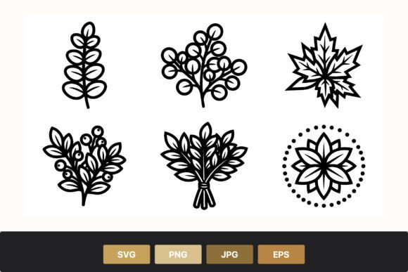 Download Botanical Leaf Berries Floral Vector Art - Art Collection