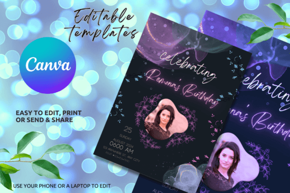 Download Digital Birthday Party Invitations - Art Collection