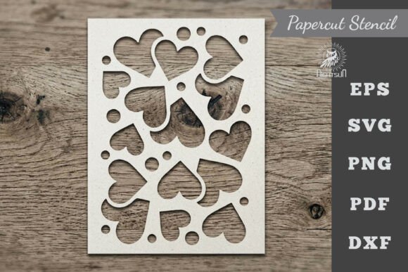 Download Heart Pattern Stencil Paper Cutting 1 - Art Collection