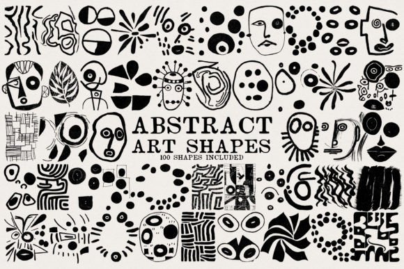 Download Abstract Art Shapes Collection - Art Collection