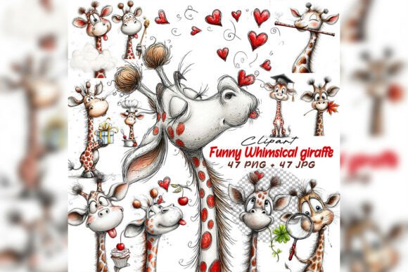 Download Whimsical Giraffe Clipart Set - Art Collection