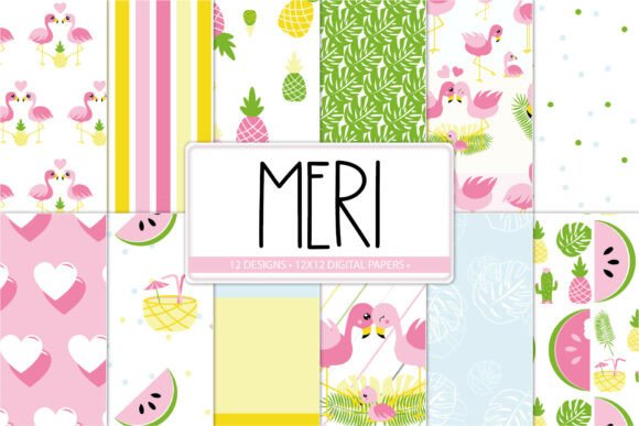 Download Tropical Party Printable Papers - Art Collection