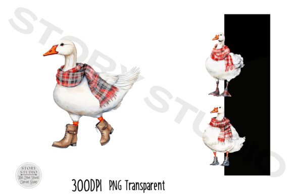 Download Charming Winter Geese Clipart Bundle - Art Collection