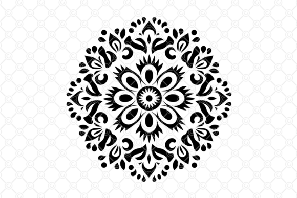 Download Indian Rangoli SVG, Decorative Art, 078 - Art Collection