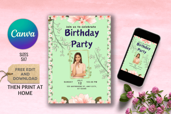 Download Digital Birthday Party Invitations - Art Collection