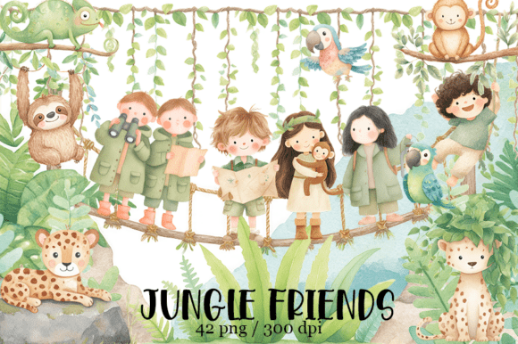 Download Watercolor Jungle Clipart, Tropical - Art Collection