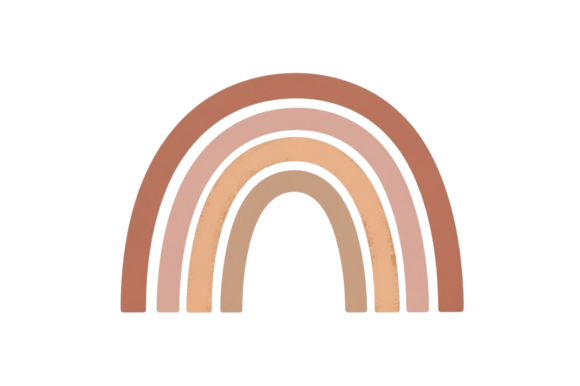 Download Earthy Tones Bohemian Rainbow Graphic - Art Collection