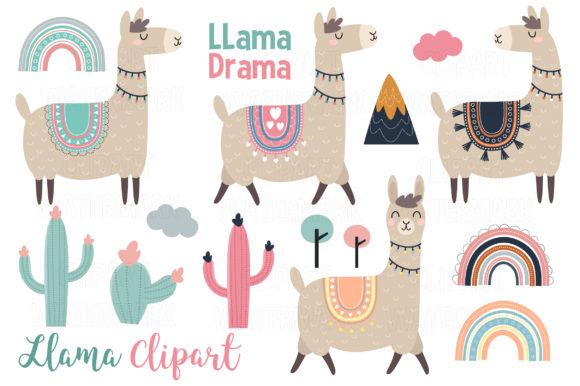 Download Llama and Alpaca Clipart - Art Collection