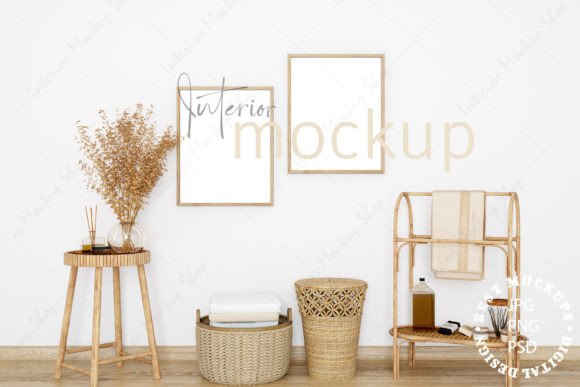 Download Modern Wood Wall Art Frame Mockup - Art Collection