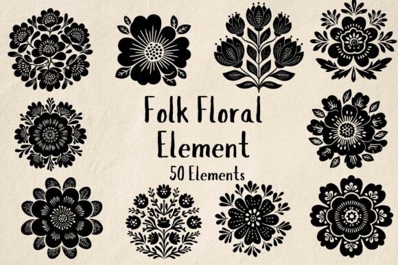 Download Folk Art Floral Element Svg - Art Collection